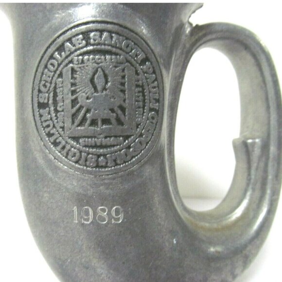 Pewtarex Horn Mug Tankard Vintage Metalware 1989 Olde Country Reproductions - Picture 7 of 11